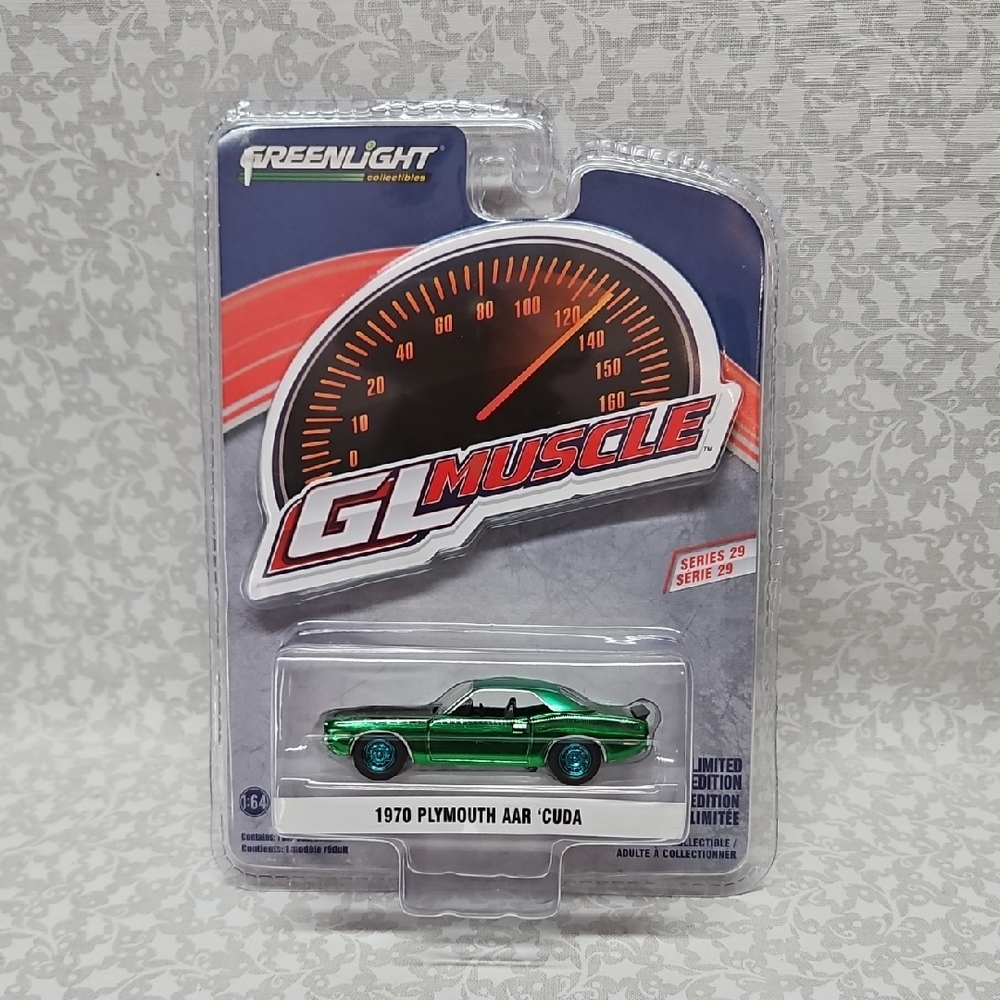 Greenlight 1970 Plymouth AAR Cuda Chase GL Muscle Green